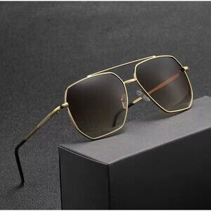 New Fashion Men Sunglasses Pilot Classic Driving Sun Glasses Metal Frame Mirror